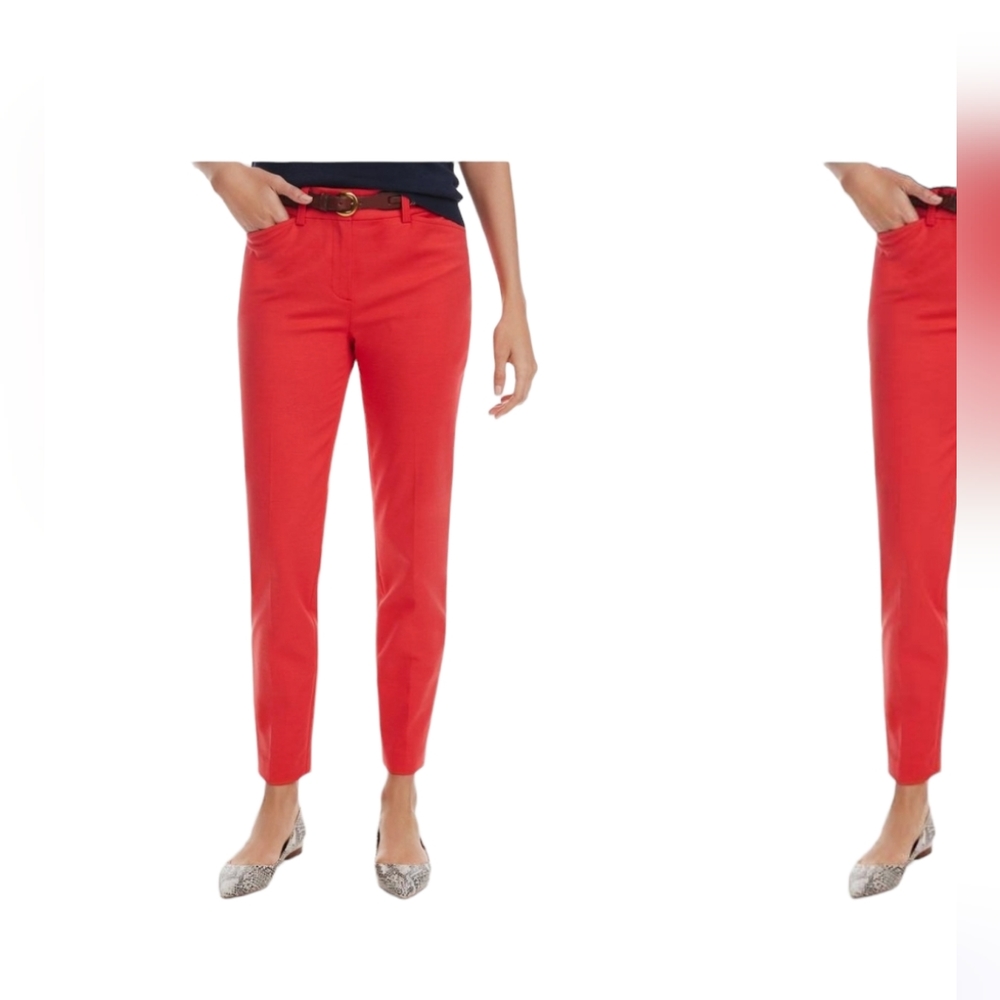New York & Company Red Tailored Capris